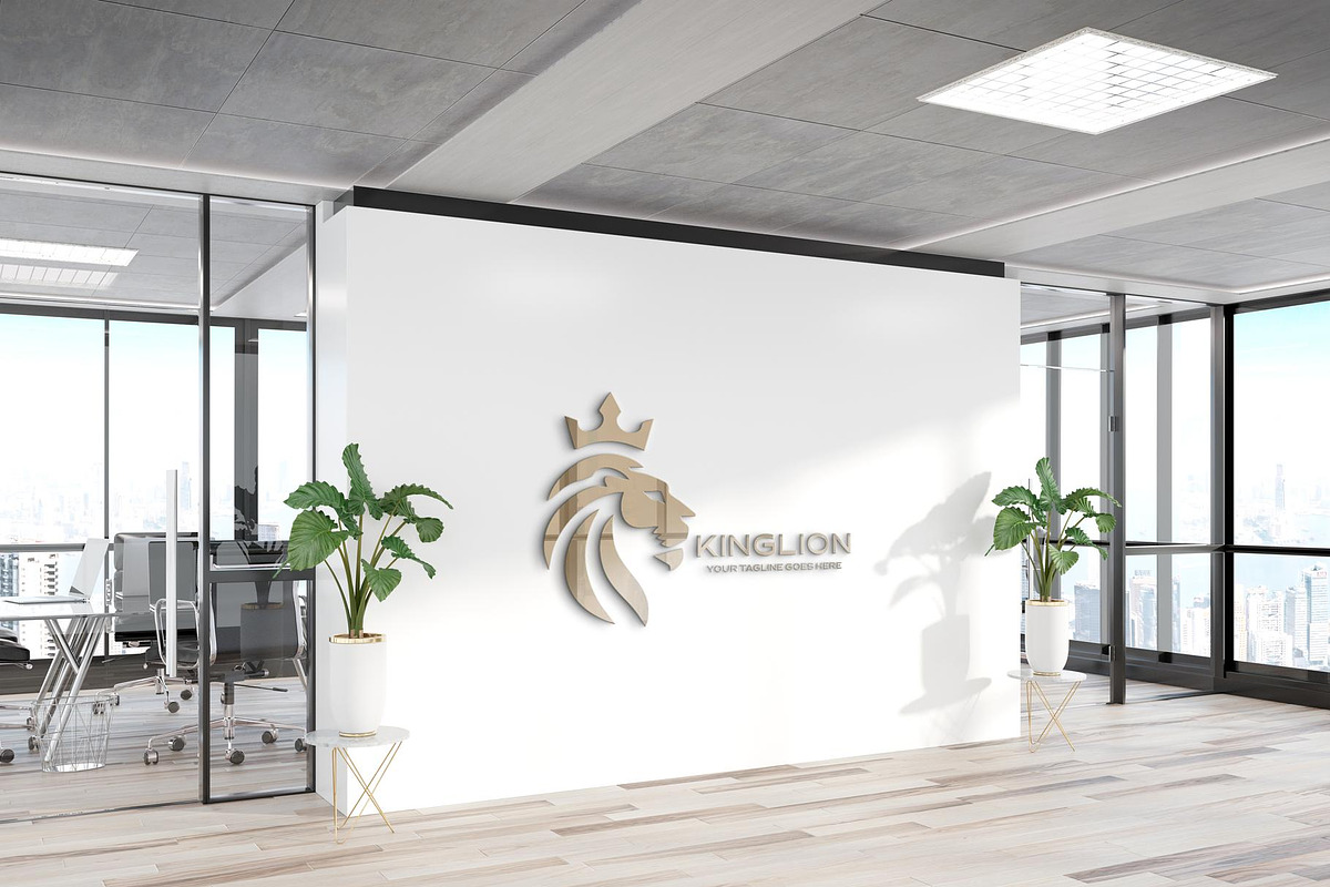 Royal King Lion Logo Design, a Branding & Logo Template by YUDesignStore (Photo 4 of 10)