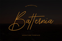 Batternia Handwritten Typeface