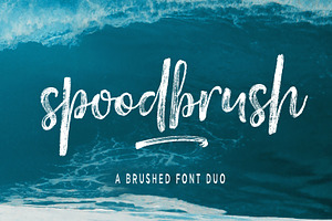 Spoodbrush - Font Duo