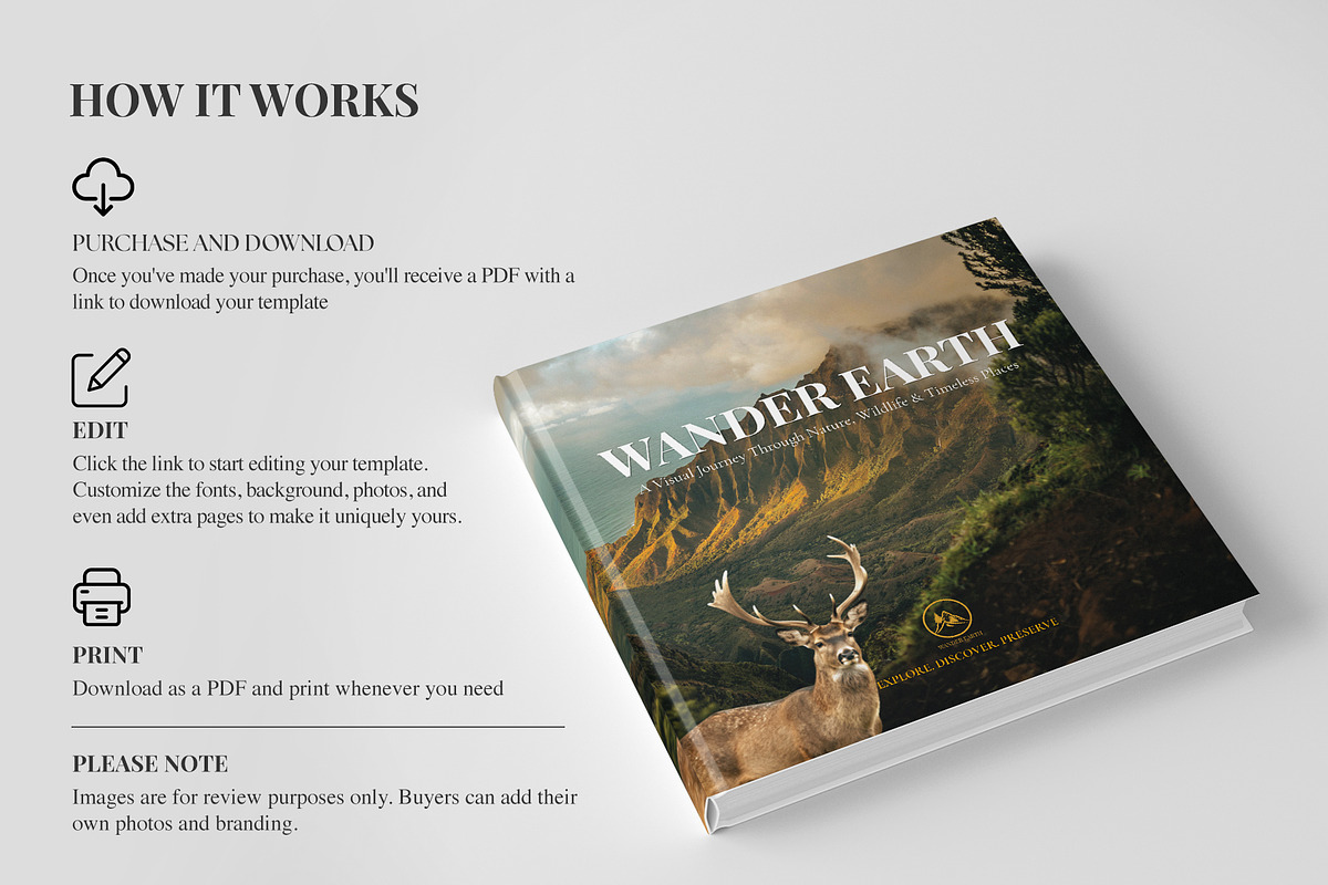 Minimalist Canva Coffee Table Book, a Magazine Template by Oshin Design (Photo 8 of 8)