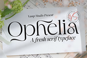 Ophelia Fresh Serif Typeface, a Serif Font by Vampstudio (Thumbnail 1 of 13)