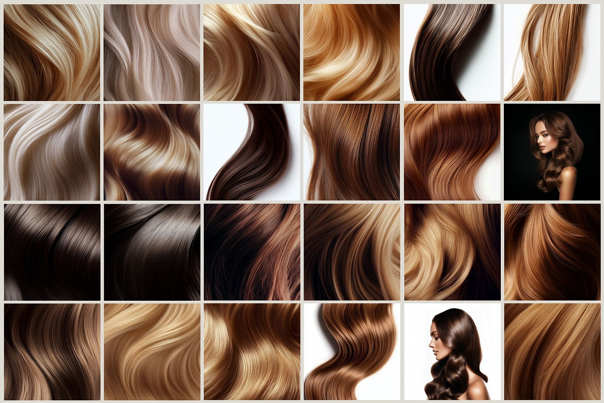 300 Hair Stock Images Bundle, a Beauty & Fashion Photo by Instprofi | Studio Estimo (Photo 11 of 14)