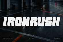IronRush - Gym Sport Display Font