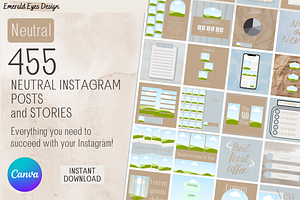 455 Canva Neutral Instagram Template