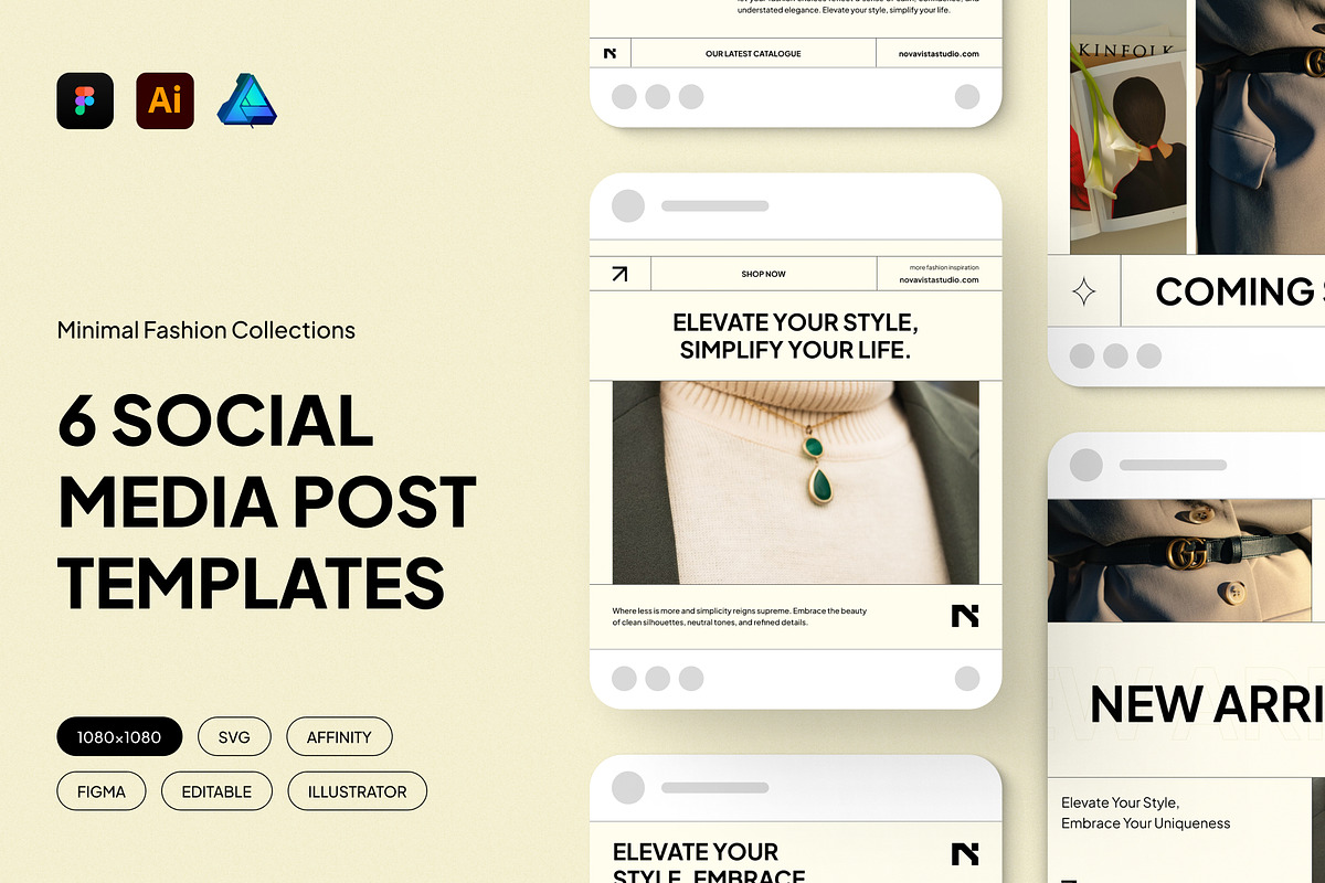 Fashion - Social Media Templates, a Social Media Template by madebynoval (Photo 1 of 6)