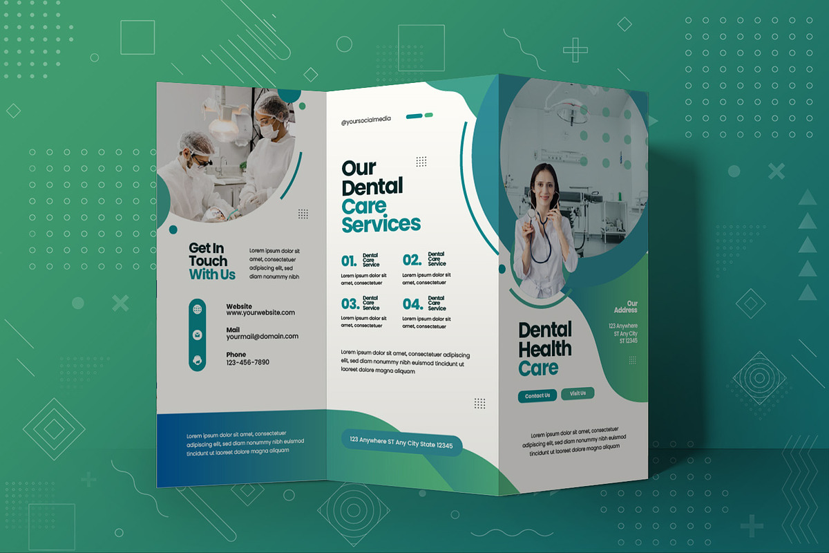 Dental Trifold Brochure, a Brochure Template by Fannan Studio (Photo 3 of 3)