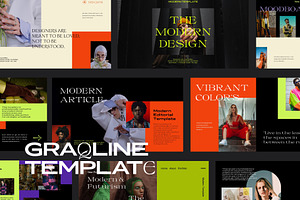Graqline Bundle Presentation Pack, a Presentation Template by Rocket Template