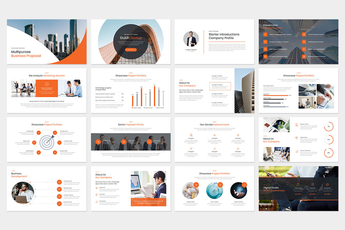 Slukih Presentation Template Design, a Presentation Template by Rocketstill (Photo 2 of 6)