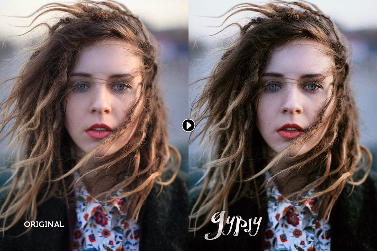 Gypsy Portrait Photoshop Actions, an Action Add-On by skybluecreative (Photo 6 of 6)
