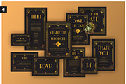 Elegant Artdeco Wedding Suite, an Invitation Template by Neermana (Thumbnail 1 of 4)