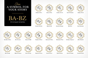 Wedding Monogram Set B, a Branding & Logo Template by Monogram World (Thumbnail 3 of 8)