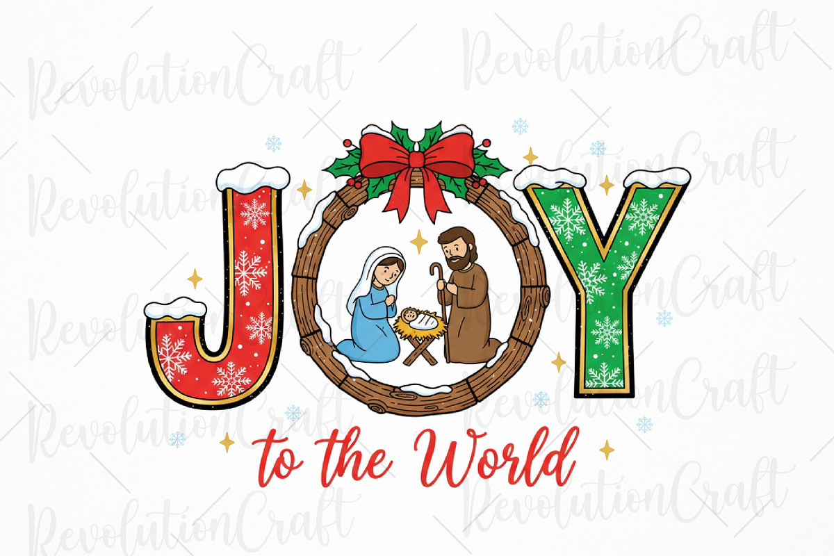 Joy to the World, Christmas Nativity, an Illustration by OK Design (Photo 4 of 4)