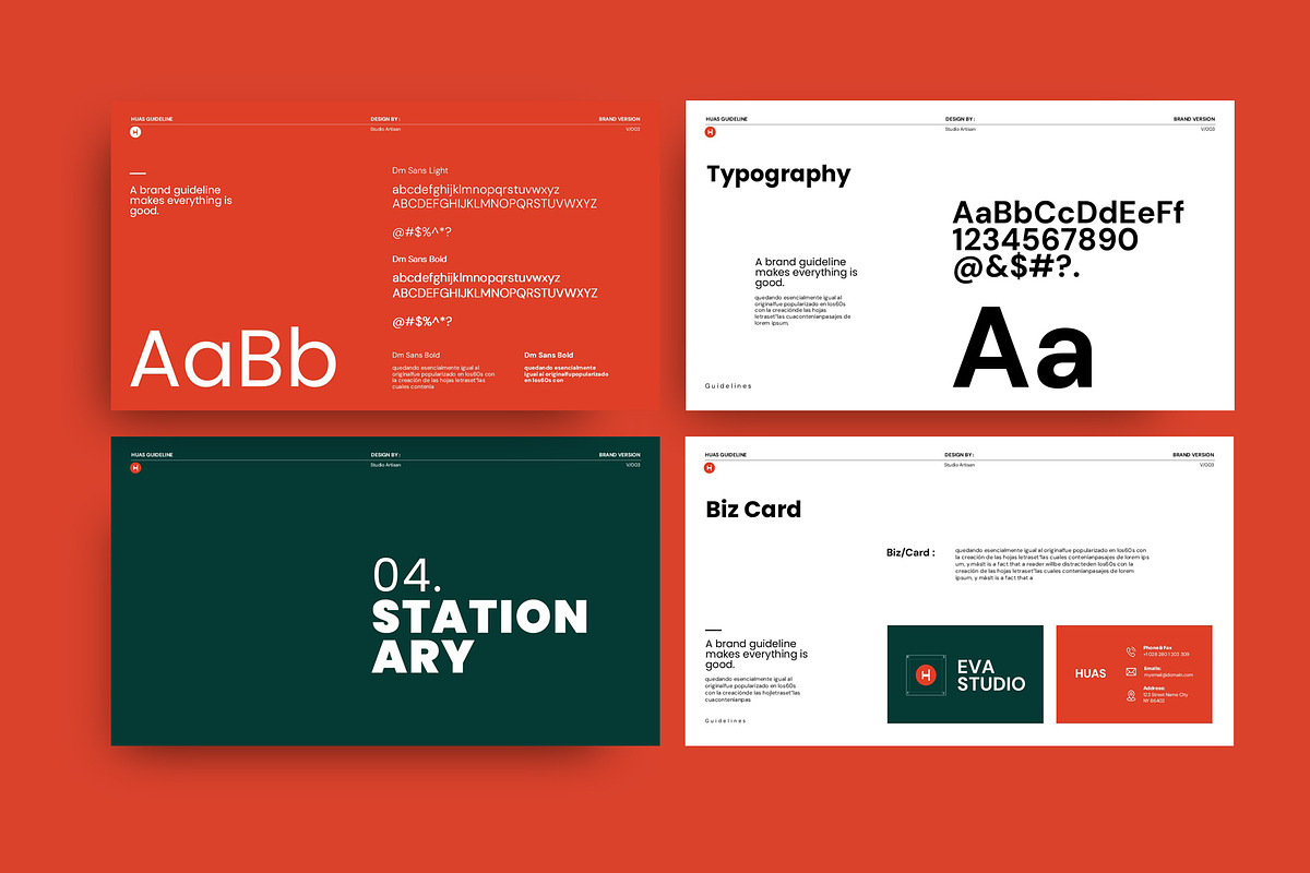 Huas Brand Guideline Presentation, a Presentation Template by Studio Artisan (Photo 7 of 10)
