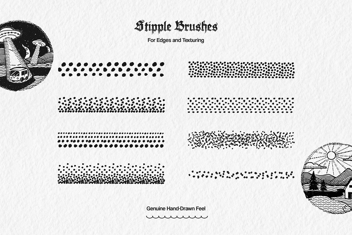 Essential Liner Illustrator Brushes, a Brush Add-On by brushapes.com (Photo 7 of 12)