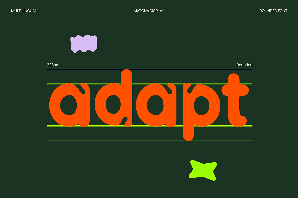 matcha rounded font, a Sans Serif Font by iframe fonts (Photo 10 of 10)
