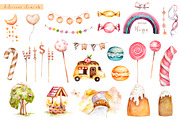Sweet Dreams. Holiday watercolor set, a Decorative Illustration by Ann Art Houze (Thumbnail 10 of 13)