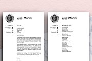 Resume Template (MS Word) | Julia, a Resume Template by Priiiiiiiiiiiiiint ! (Thumbnail 2 of 2)