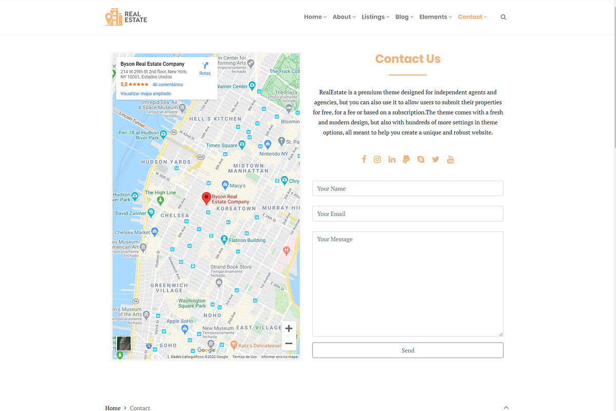 Real Estate WordPress Theme, a WordPress Template by Visualmodo (Photo 8 of 11)