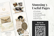 Romantic Beige Wedding Website, a Landing Page Template by Everyday Perfection (Thumbnail 4 of 12)