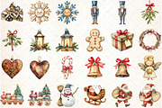 Rustic Wooden Christmas Clipart, an Illustration by Libby Wishes (Thumbnail 2 of 5)