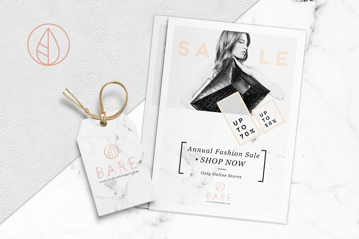 Bare Fashion Stationery Kit, a Stationery Template by Nordic.Arg (Photo 2 of 9)