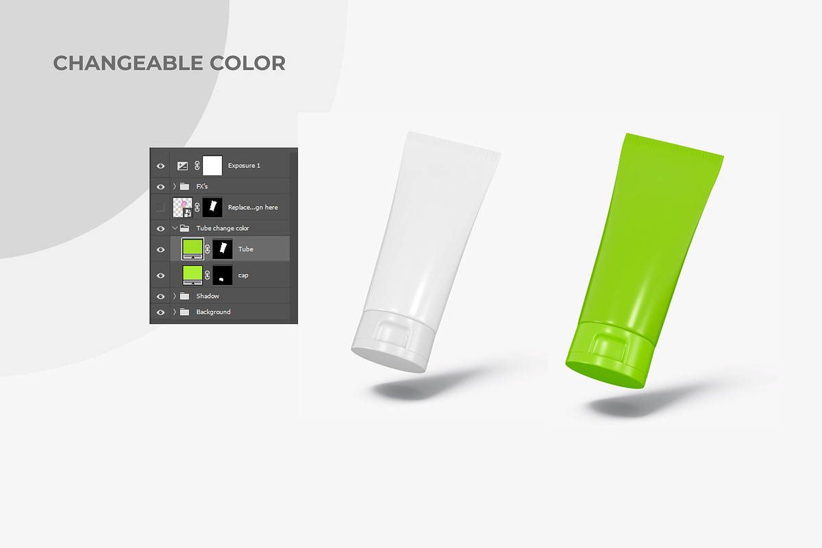 Cosmetic Tube Mockup, a Packaging Mockup by Adstart (Photo 2 of 5)