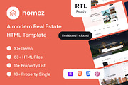 Homez — Real Estate HTML + RTL, a HTML Template by CreativeLayerss (Thumbnail 1 of 3)