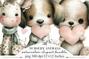 Valentine and Nursery Animals Set, an Illustration by Designking (Thumbnail 1 of 5)