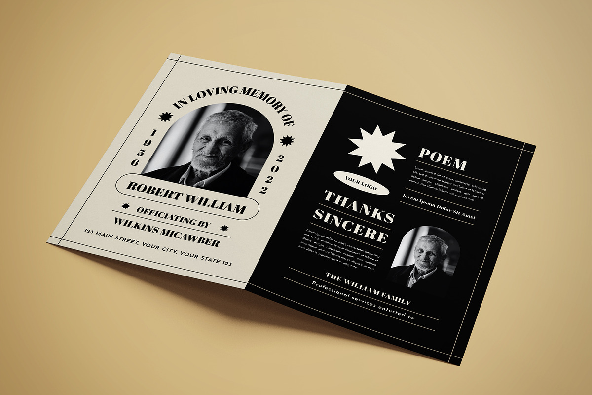 Funeral Program, an Invitation Template by graphicook (Photo 2 of 3)