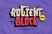 Rogient Block - Street Display Font, a Sans Serif Font by Imoodev (Thumbnail 1 of 6)