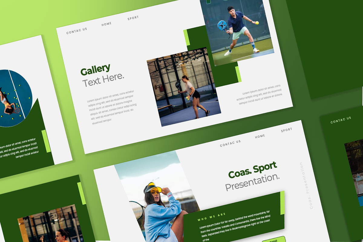 Coast Padel And Sport Google Slide, a Presentation Template by Overcloud (Photo 1 of 4)