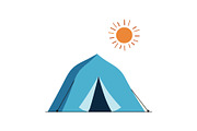 Sunset Adventure Camping Badge Set, an Object Graphic by Designs_River (Thumbnail 6 of 13)
