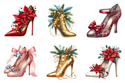 Christmas High Heels Clipart, an Illustration by SinaCreation (Thumbnail 3 of 7)