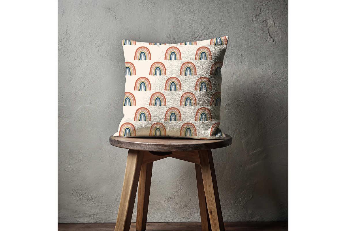 Boho Rainbow Seamless Pattern, a Pattern Graphic by OwlAndFern (Photo 7 of 12)