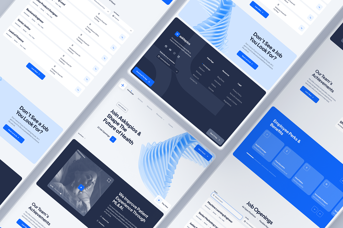 asklepios: AI Healthcare Website, a Landing Page Template by strangehelix.bio (Photo 4 of 8)