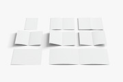 8 White Booklets Flyers 3D Model, an Object 3D Model by rebrandy (Thumbnail 2 of 7)