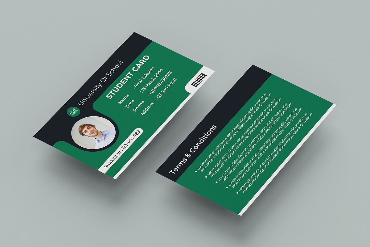 Student Card Template Vol 05, a Card Template by takuloerizal (Photo 3 of 3)