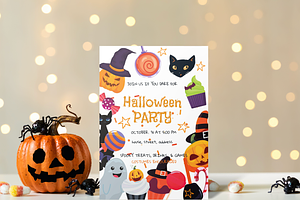 Editable Halloween Invitation, an Invitation Template by ForeverPrint