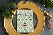 Mockup Xmas menu PSD, a Print Template by JAY MID IMAGE (Thumbnail 2 of 2)