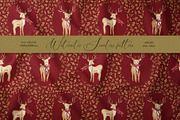 Retro Christmas deers pattern, a Pattern Graphic by SirenaArt (Thumbnail 1 of 12)