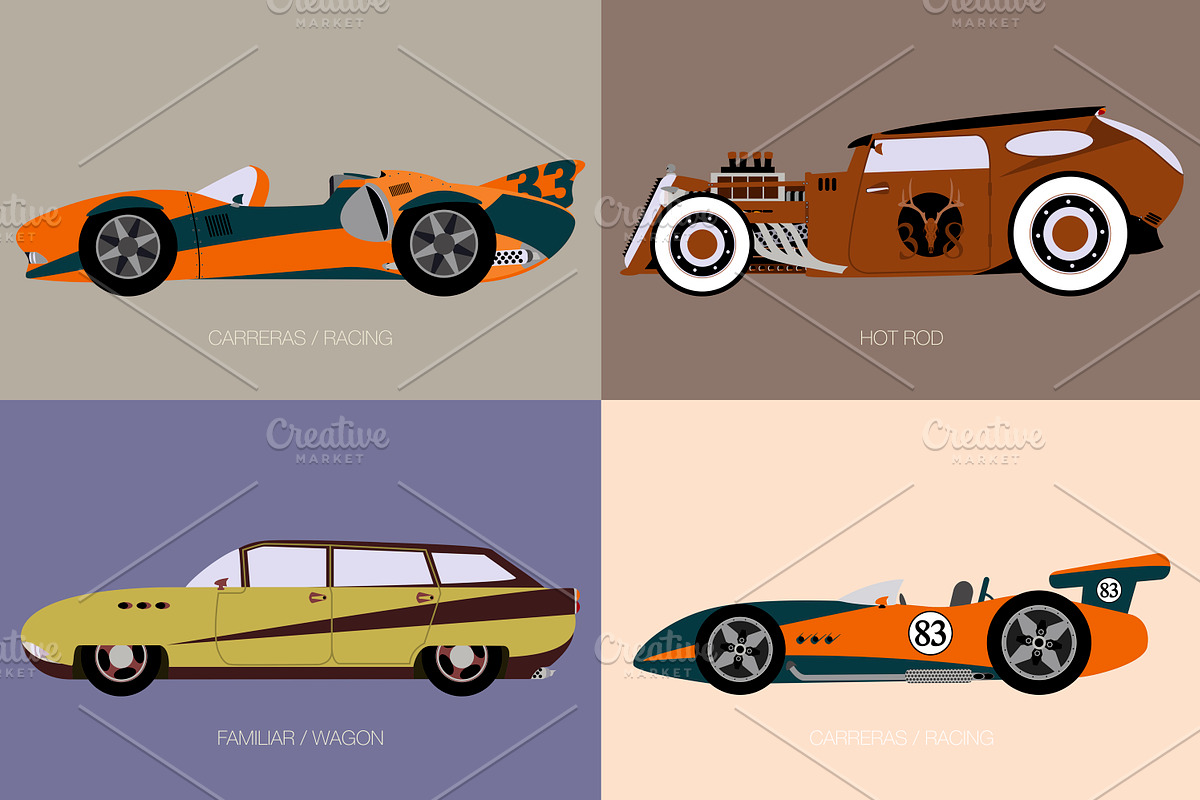 03 car pack, a Transportation Illustration by FMR IBERICA