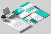 Identity Mockup Isometric view 4K, a Cups & Container Mockup by Sentavio (Thumbnail 4 of 7)