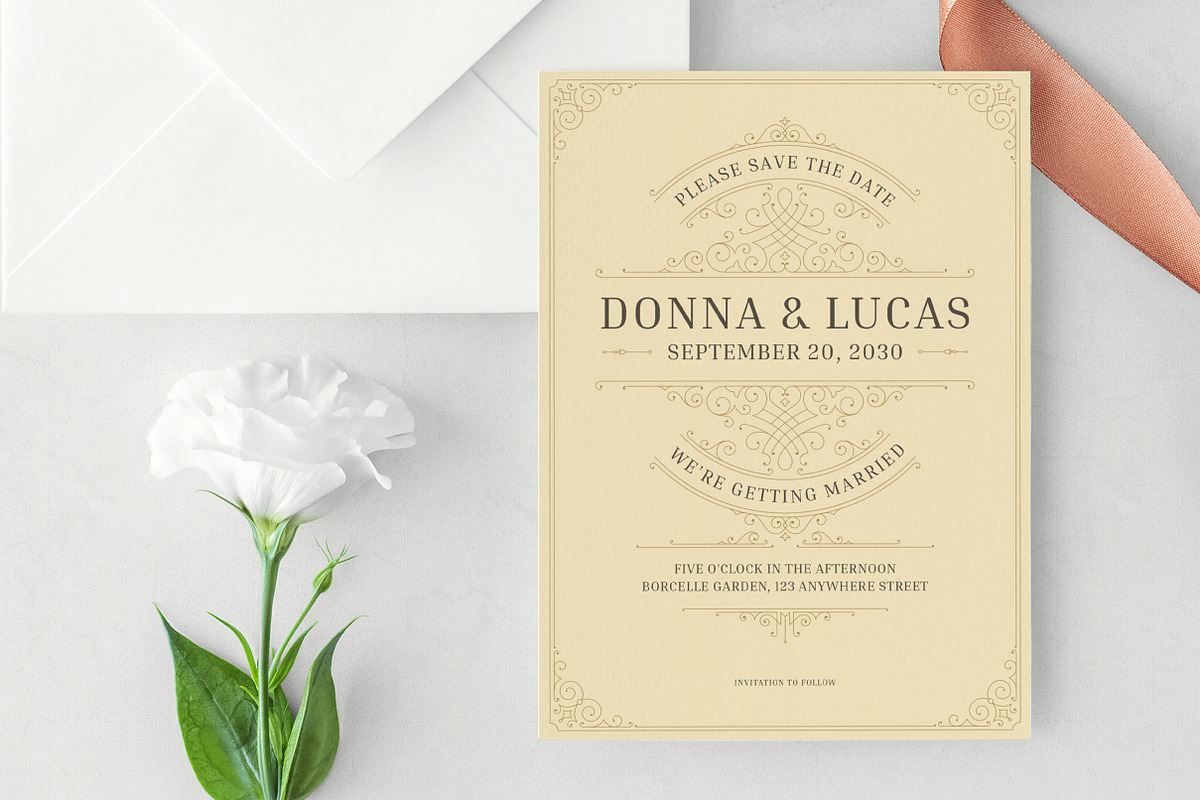 Save the Date Canva Template, an Invitation Template by Vasya Kobelev (Photo 4 of 7)