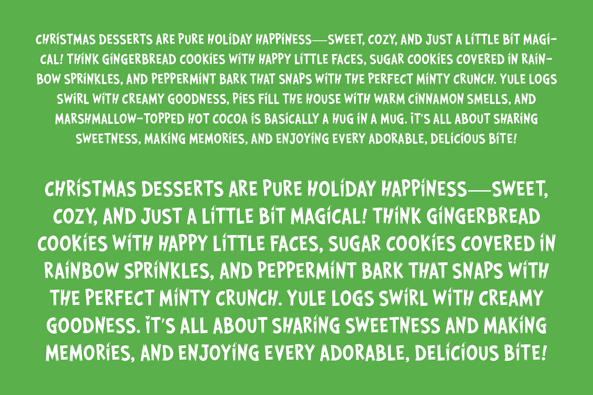 Grinch Sketch Font, a Handwritten Font by Miss Tiina (Photo 5 of 5)