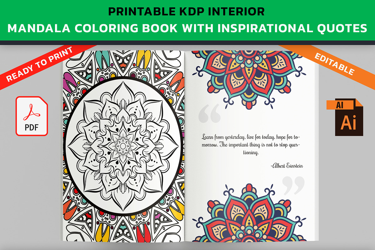 KDP Mandala Coloring Book, an Illustration by PublishingHelper (Photo 1 of 4)