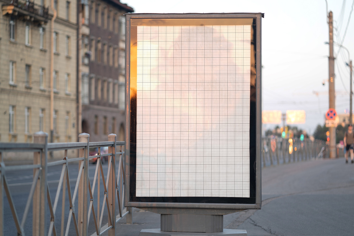Realistic Street Poster Mockup, an Advertising Mockup by PixelWink (Photo 2 of 2)