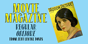 Movie Magazine JNL, a Serif Font by Jeff Levine Fonts (Thumbnail 1 of 5)