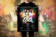 VIDA LOKA Poster, a Flyer Template by aigenart (Thumbnail 3 of 4)