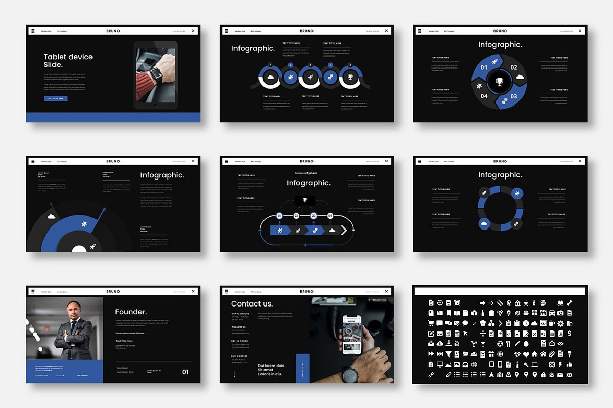 Bruno - Business Google Slide Templa, a Presentation Template by Dens Creative Studio (Photo 5 of 5)