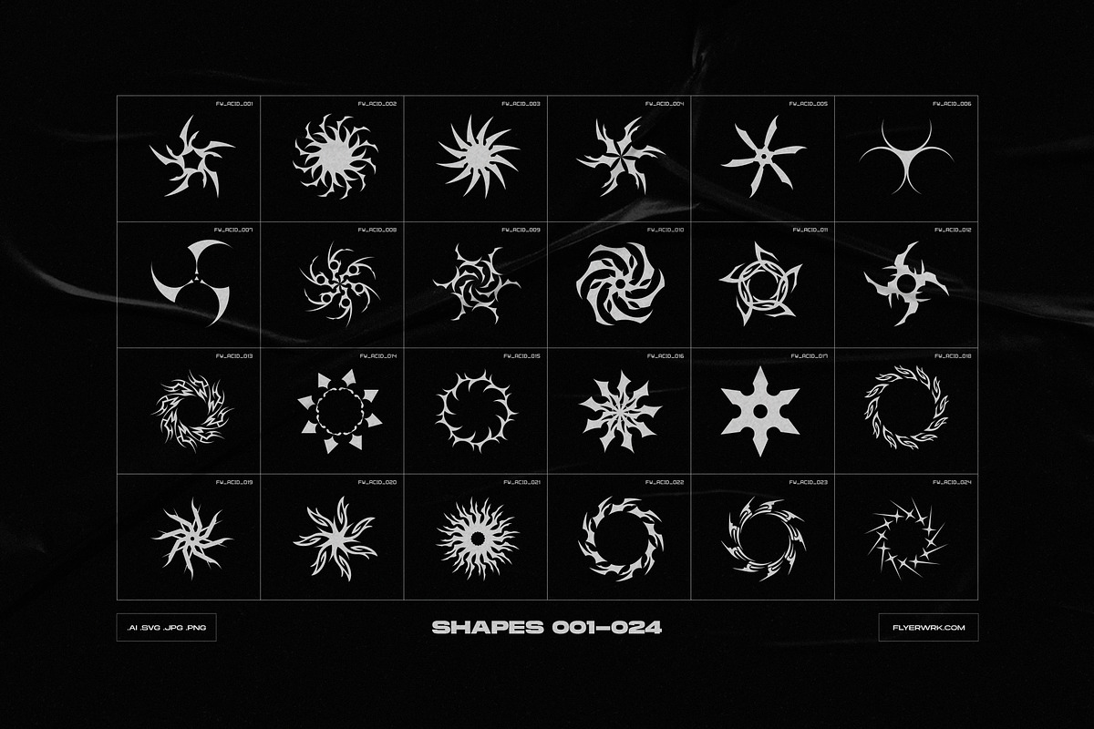 Acid Shapes, an Object Graphic by FLYERWRK (Photo 5 of 23)